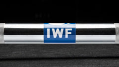 Rogue 28MM IWF Olympic Weightlifting Bar w/ Center Knurl - Bright Zinc
